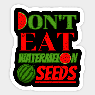 Dont Eat Watermelon Seeds, Pregnancy, Pregnant, Maternity, Future Mom, Vintage Sticker